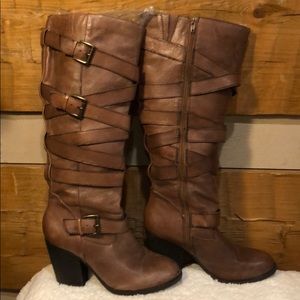 Steve Madden Riccoo Heeled Knee High Boots Sz: 8.5